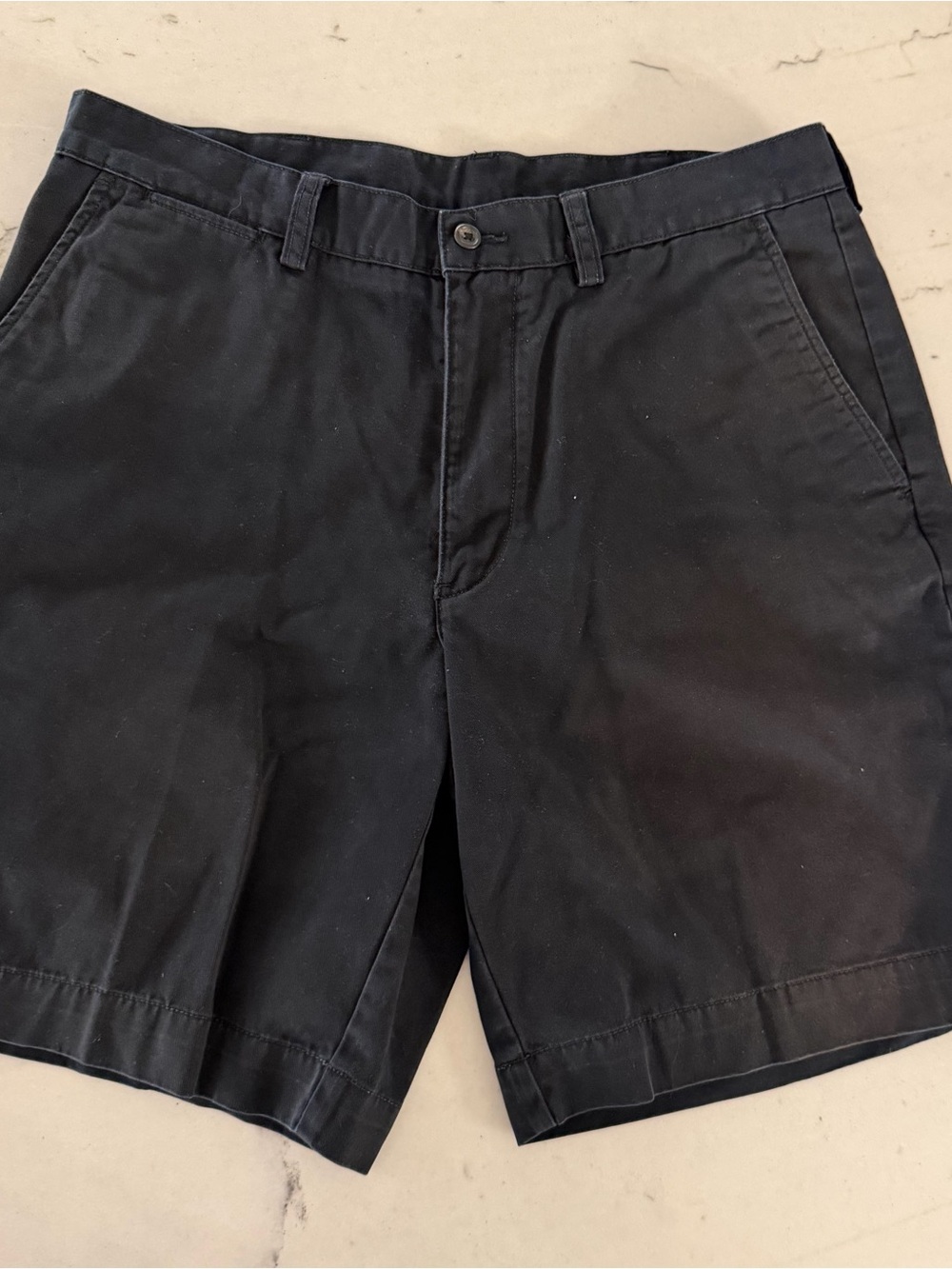 Polo Ralph Lauren Shorts Mens 34 Black Preppy Pleated